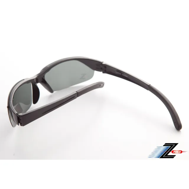【Z-POLS】專業黑Polarized頂級抗UV400運動偏光太陽眼鏡(釣魚、出遊等皆可用！帥氣有型超好看！)
