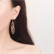 【Emi 艾迷】韓系925銀針幻境旋葉流蘇耳勾耳環