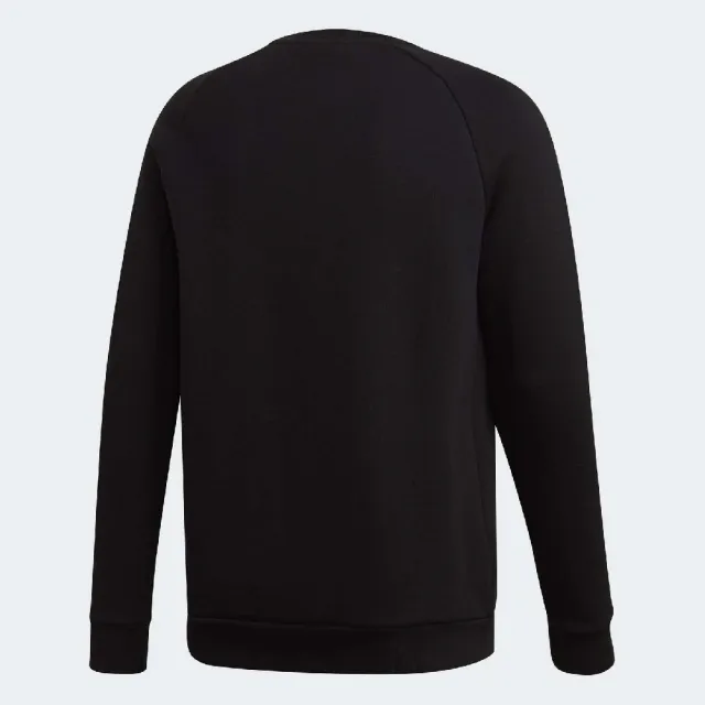 【adidas 愛迪達】上衣 Crewneck Sweatshirt 男款 愛迪達 大學T 衛衣 三葉草 圓領 保暖 黑 白(DV1600)