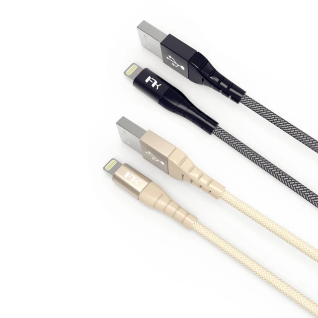 【Feeltek】Air Lightning to USB-A MFI認證 強韌編織傳輸線(180cm)