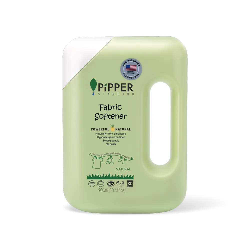 【PiPPER STANDARD】沛柏鳳梨酵素柔軟精天然900ml(通過美國FDA認證/衣物柔軟精/溫和不刺激)