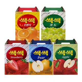 【Lotte樂天】果汁-葡萄/橘子/草莓/水梨/蘋果任選238mlx12入