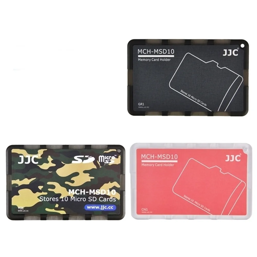 【JJC】超薄名片型記憶卡收納盒MCH-MSD10系列 適放10張Micro SD卡(記憶卡保存盒 記憶卡保護盒)