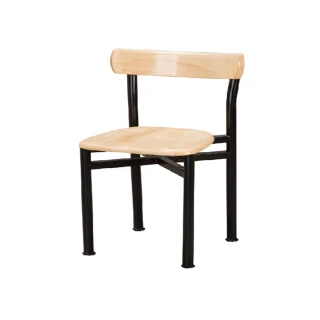 【ONE 生活】貝娜實木餐椅(木紋色餐椅)