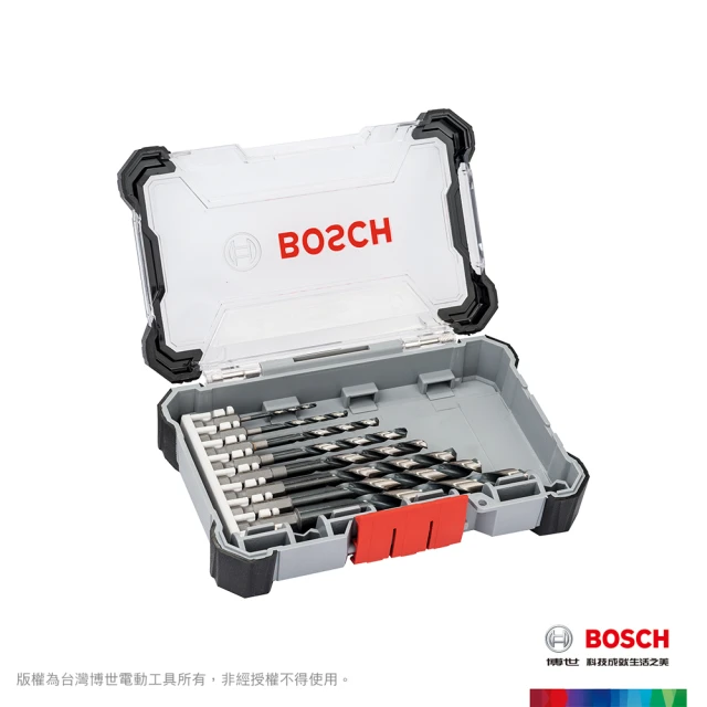 【BOSCH 博世】8件組 HSS 鐵工鑽頭 1/4吋六角柄 實用盒裝(2-10 mm)