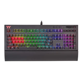 【Tt eSPORTS】TT Premium X1 RGB Cherry MX 機械式青軸電競鍵盤(KB-TPX-BLBRTC-01)