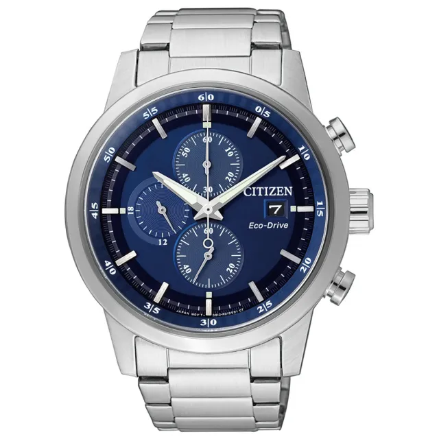 【CITIZEN 星辰】光動能 極速旋風限定款時尚計時男錶-藍/43mm 母親節限定(CA0610-52L)