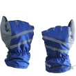 【OMAX】防風防水止滑手套-男款-藍色
