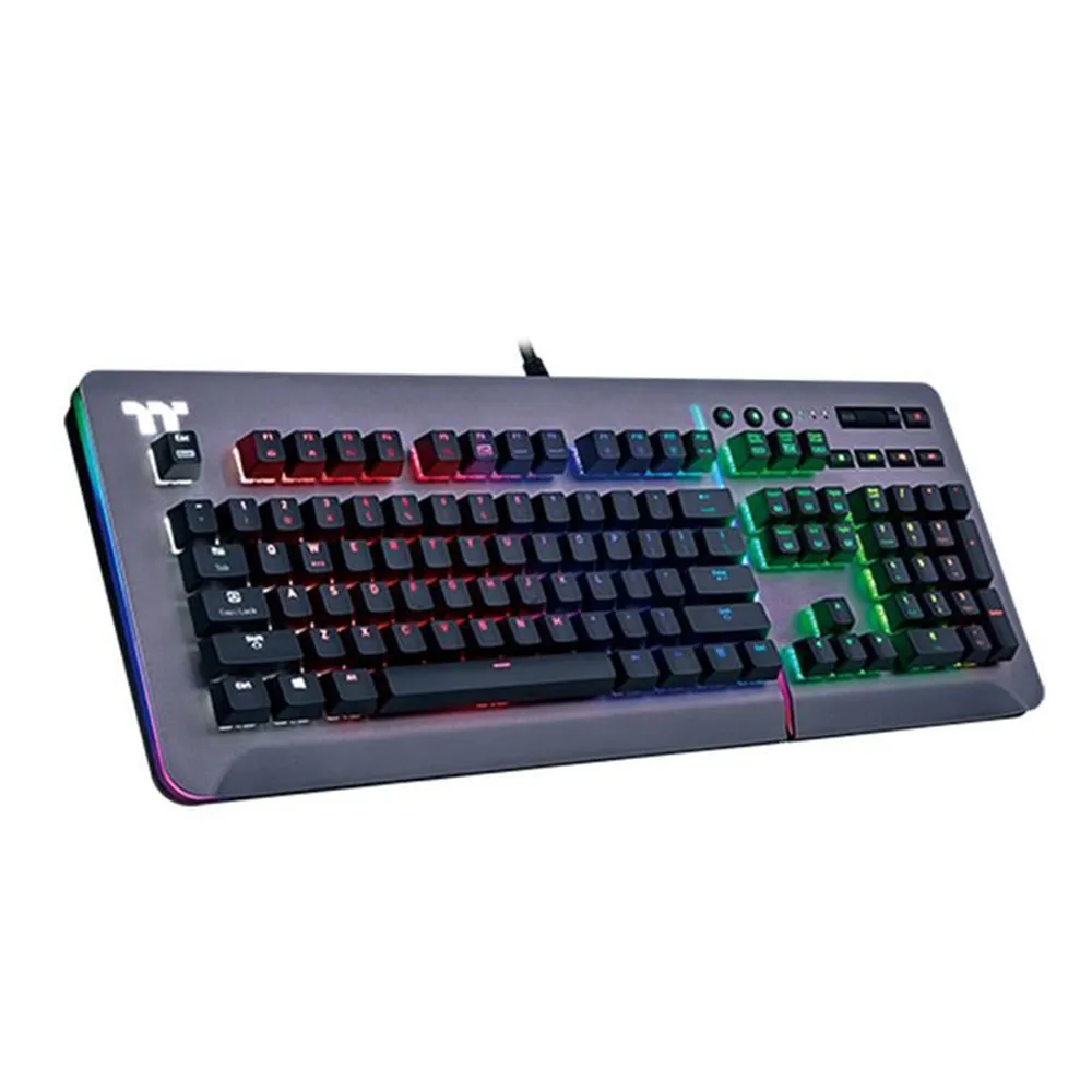 【Tt eSPORTS】TT Premium Level 20 RGB 櫻桃MX SPEED 鈦灰色銀軸電競鍵盤中文(KB-LVT-SSSRTC-01)