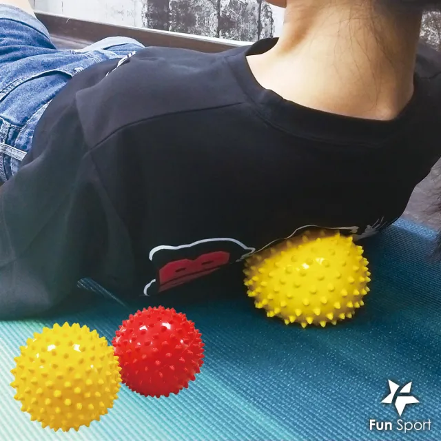 【Fun Sport】肌靈靈深層筋膜療癒球10cm-兩球-顏色隨機(按摩球 放鬆球 瑜珈球 筋膜球 兒童球 玩具球)
