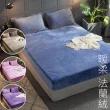 【A-nice】法蘭絨 素色  三件式枕套床包組/多色任選(加大 / GP)
