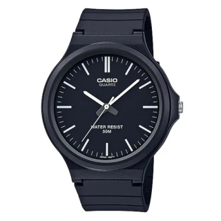 【CASIO 卡西歐】簡約指針休閒錶-羅馬黑面(MW-240-1E)