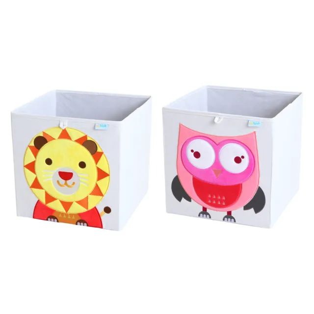 【MyTolek童樂可】藏寶盒 4件組-熊+猴+獅子+貓頭鷹(收納小幫手 IKEA組合櫃適用)