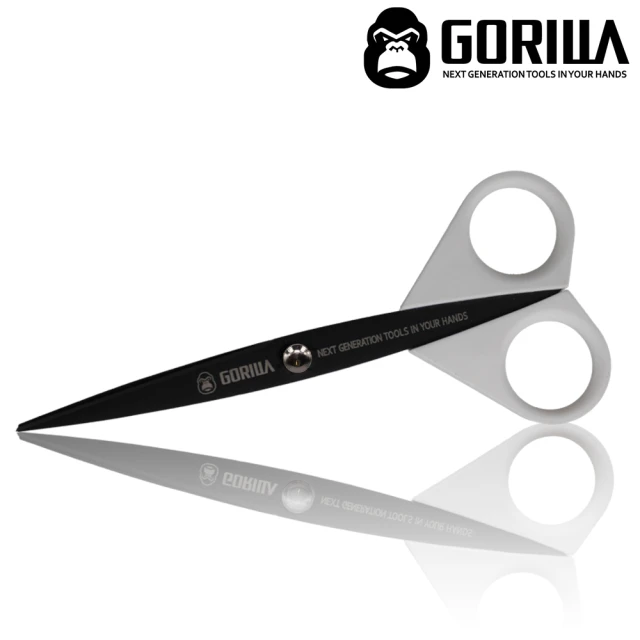 GORILLA 紳士質人手工具 不沾膠文具剪刀(6吋抗沾黏剪刀)