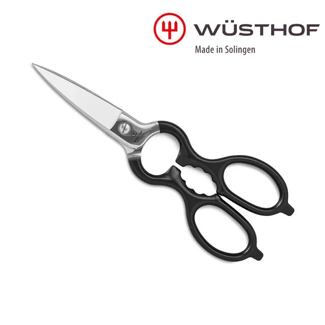 【WUSTHOF 三叉】德國三叉牌Shears 多功能廚房剪刀_黑(料理剪刀)