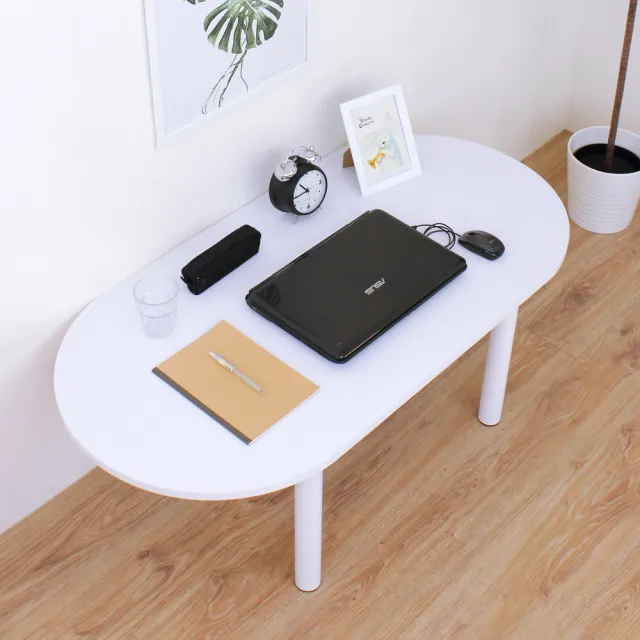 【美佳居】橢圓形和室桌/矮腳桌/餐桌/沙發前桌-深60x寬120x高45/公分(二色可選)