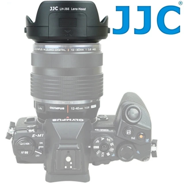 【JJC】副廠Olympus遮光罩LH-J66(相容奧林巴斯原廠LH-66遮光罩適M.Zuiko Digital ED 12-40mm f/2.8)