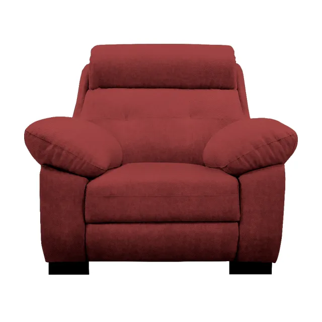 【IHouse】莫拉格 半牛皮舒適體感獨立筒沙發 1人座