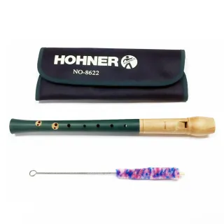 【Hohner 德國品牌】梨木 高音木笛直笛 英式 藍綠色(NO.8622)