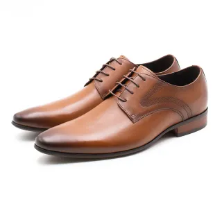 【PQ】素面側車線紳士德比鞋 男鞋(棕)