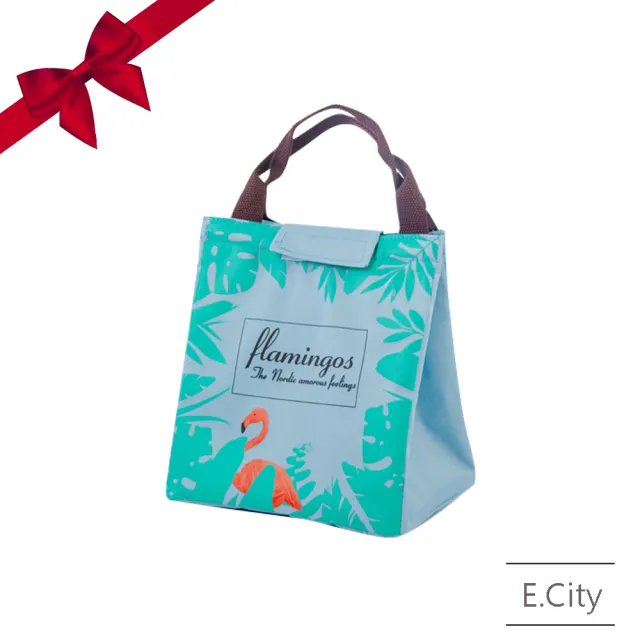 【E.City】促銷2入-新款加厚大容量圖案保溫保冷野餐袋便當袋(保溫保冷)