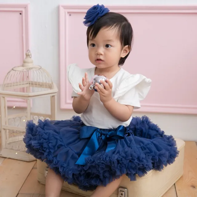【日安朵朵】女嬰兒童雪紡蓬蓬裙 - 海洋之心(寶寶女童澎裙禮服)