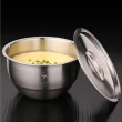 【PUSH!】餐具加厚304不鏽鋼碗帶蓋碗蒸蛋泡麵碗蒸飯燉湯盅碗帶蓋(E129)