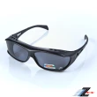 【Z-POLS】最新加大寬版款 採用頂級一體成型Polarized寶麗來偏光包覆型太陽眼鏡(TR90科技材質偏光包覆鏡)