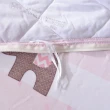【Betrise】粉紅象園-雙人升級全舖棉-環保印染新天絲德國銀離子防蹣抗菌四件式兩用被厚包組