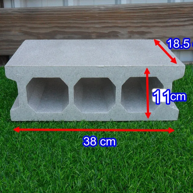 【園藝世界】保麗龍空心磚小38*19*11cm-6入