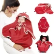 【荷蘭 wallaboo】海天使輕巧嬰兒抱袋/包巾-可愛動物款(可搭配任何廠牌汽座推車提籃)