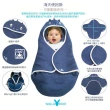 【荷蘭 wallaboo】海天使輕巧嬰兒抱袋/包巾-可愛動物款(可搭配任何廠牌汽座推車提籃)