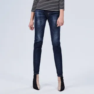 【BRAPPERS】女款 Boy friend系列-彈性鬆緊帶八分褲(藍)