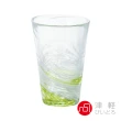 【WUZ 屋子】ADERIA 日本手作漩渦玻璃飲料杯(300ml/綠/藍/紅)