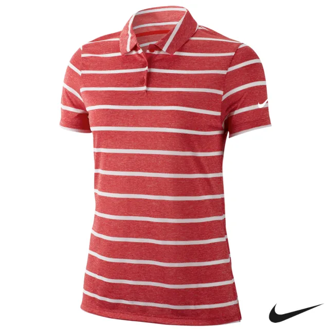 【NIKE 耐吉】Nike Dri-FIT Polo 女子高爾夫Polo/高爾夫球衫 紅 AJ5232-657