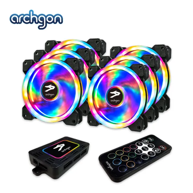 【Archgon亞齊慷】RGBCF26 Hanabi 60 PWM RGB(電競風扇組-6入)