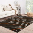 【Ambience】比利時Shiraz 時尚地毯-斜紋咖(160x230cm)