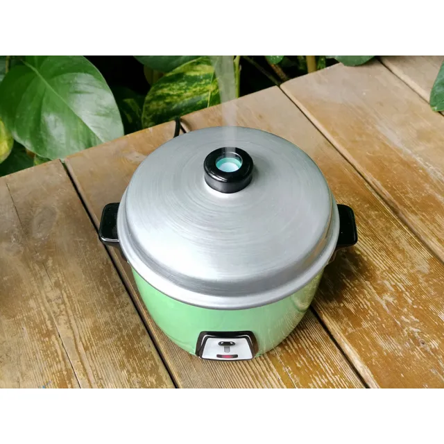 【Elegant Lite】復古電鍋造型水氧機(抹茶綠)