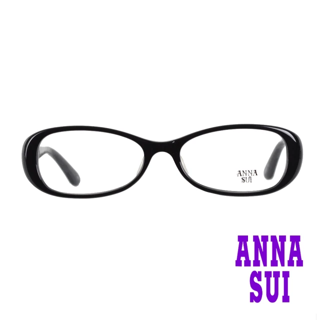 【ANNA SUI 安娜蘇】宮廷螺旋花紋造型光學眼鏡-古典黑(AS599-001)