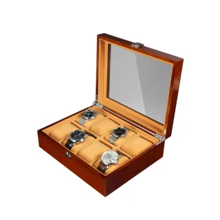 【Morbido蒙彼多】精緻高檔木質手錶收藏盒/展示盒(8只入)