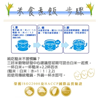 【三好米】長秈胚芽糙米3Kg(2入)