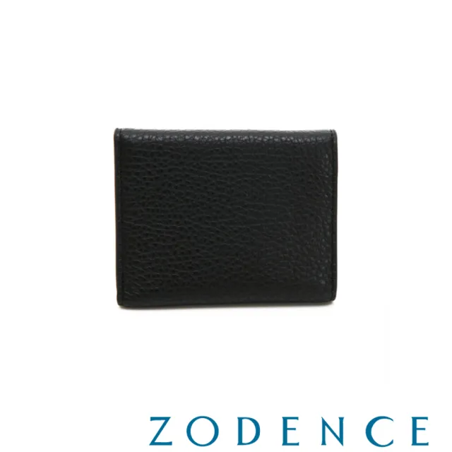 【ZODENCE 佐登司】DUTTI系列進口牛皮簡式短夾(黑)
