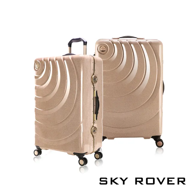 【SKY ROVER】母親節 STARRY 19吋 4色可選 魔幻星辰鋁框硬殼行李箱 SRI-1547J-19(特殊耀眼箱身)
