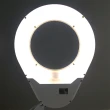 【Hamlet】2.3x/5D/127mm 工作用薄型LED護眼檯燈放大鏡 自然光 桌夾式(E015-2)