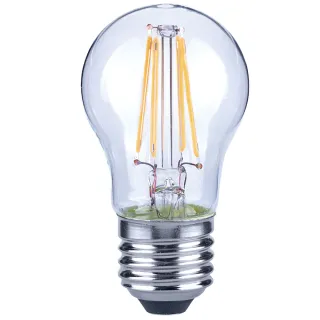 【Luxtek樂施達】買四送一  Led 小球型燈泡 可調光 4.5W E27 黃光 5入(燈絲燈 仿鎢絲燈 同6W LED燈)