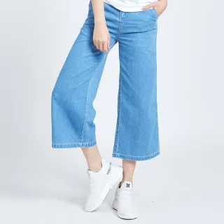 【5th STREET】女裝 牛仔褲 寬褲 淺藍(911664)