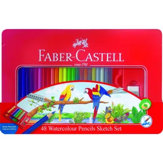 【Faber-Castell】48色紅盒色鉛筆 台灣公司貨