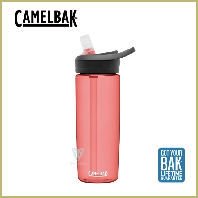【CAMELBAK】600ml eddy+多水吸管水瓶 玫瑰(全新設計/水壺/水瓶/多喝水)