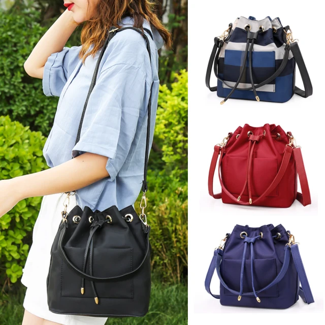 JOYFUL LIFE 特樂生活 撞色休閒牛津布單肩托特包(