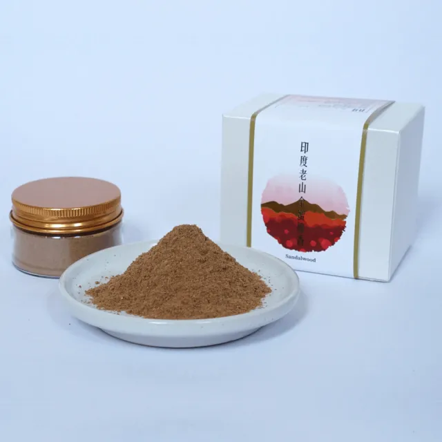 【MU LIFE 荒木雕塑藝品】經典珍藏-印度老山金蜜檀香粉60克(檀香)